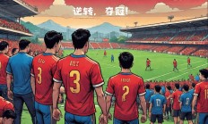 紧张！双方队伍将在足球场上争夺胜利